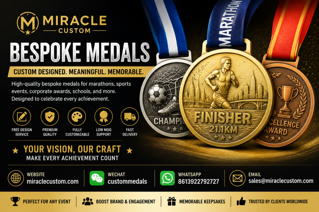 Bespoke Medals: The Ultimate Guide to Custom Designed Awards for Events