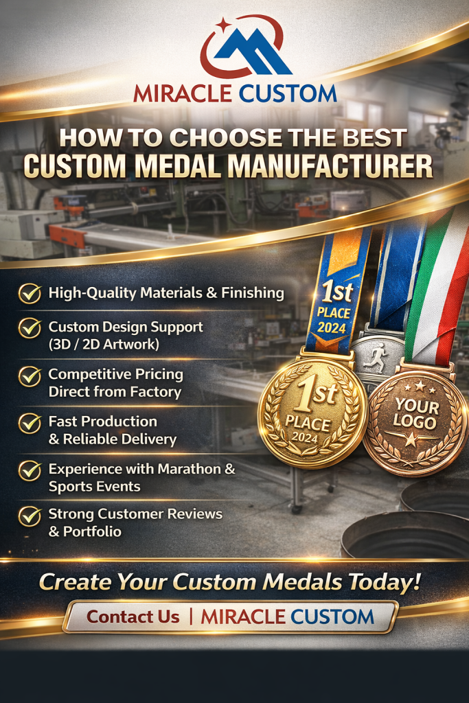 How to Choose the Best Custom Medal Manufacturer