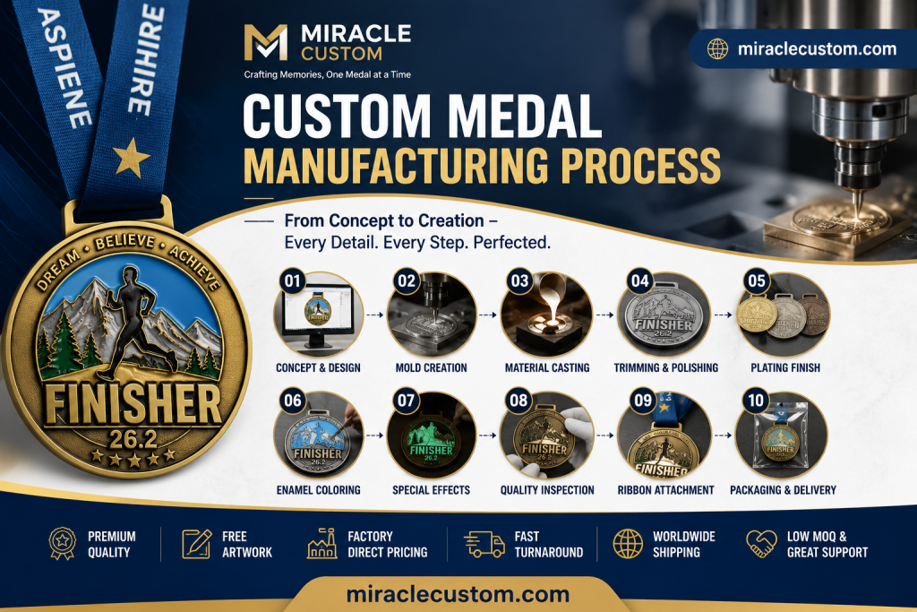 Custom Medal Manufacturing Process: How Premium Medals Are Made