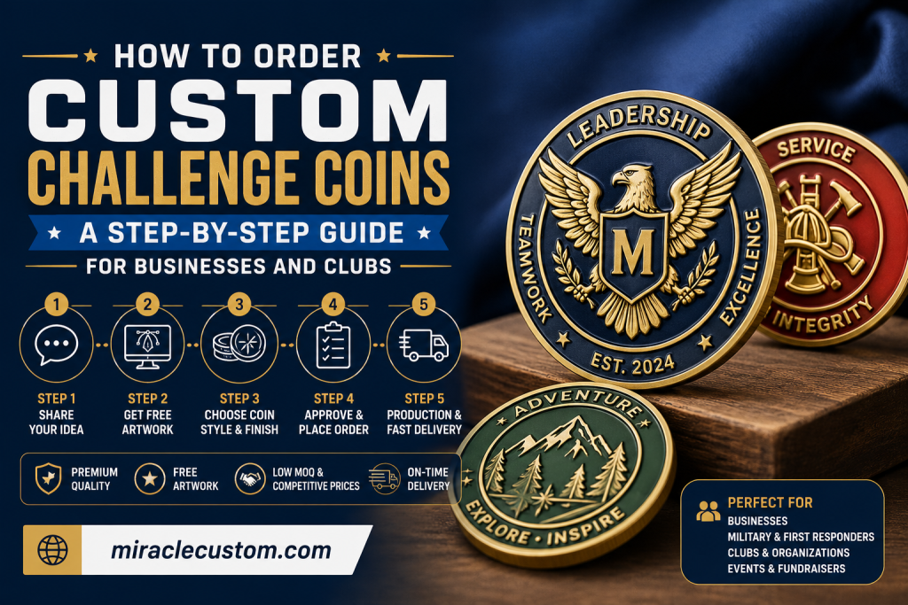 How to Order Custom Challenge Coins: A Step-by-Step Guide for Businesses and Clubs