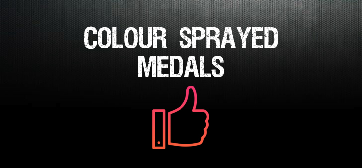 Custom Colour Sprayed Medals