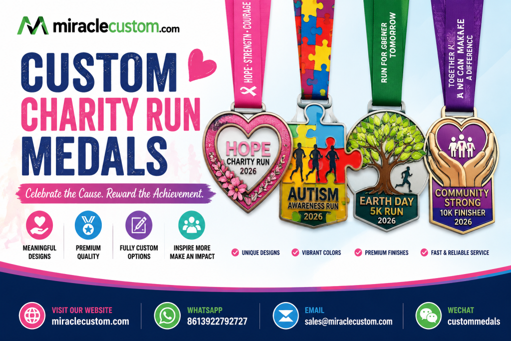 Custom Charity Run Medals Design Guide