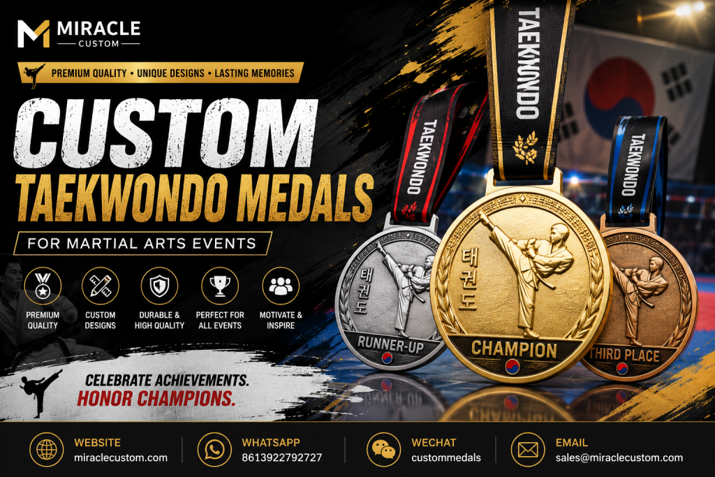 Custom Taekwondo Medals for Martial Arts Events