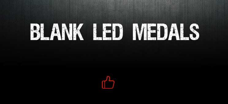 Custom LED flashing medals to celebrate champion