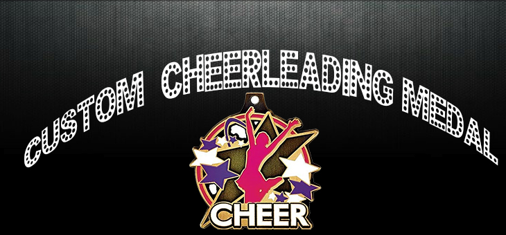 Custom cheerleading medal