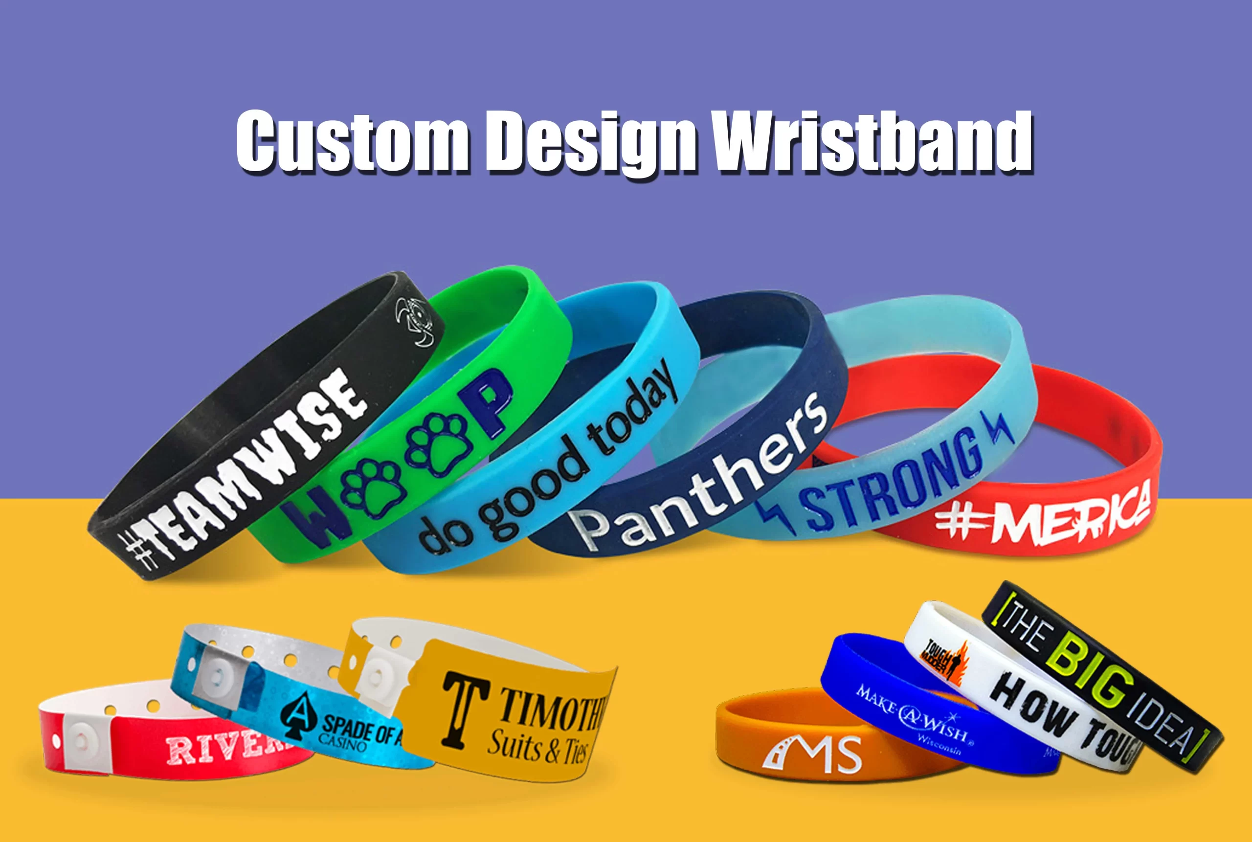 Custom silicone wristbands