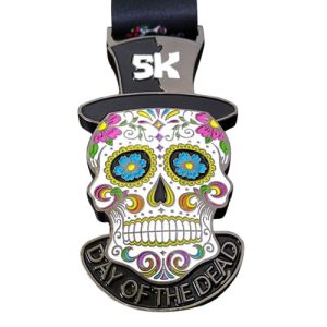 Custom Date of the Dead 5K Virtual Race Medals