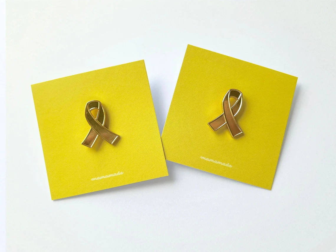 Custom Metal Ribbon Pins