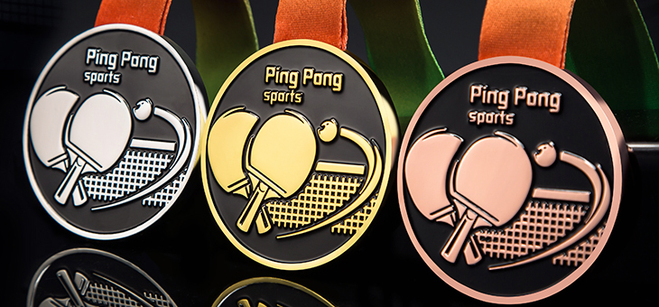 custom ping pong sports medals