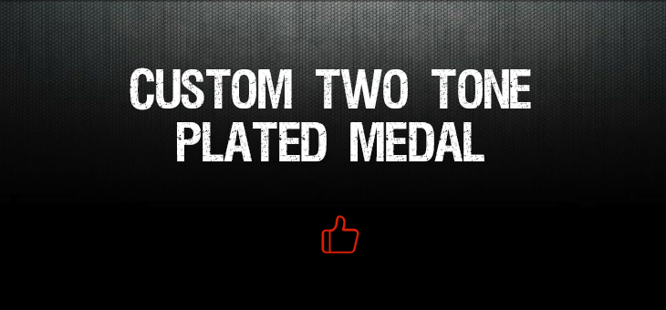 Custom Two Tone Plated Medal