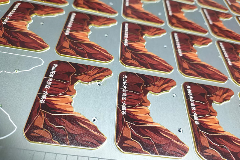 Digital printing of custom badges, medals,nameplates, labels, and tags
