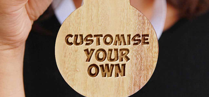 Custom Your Own Circular Wooden Medal