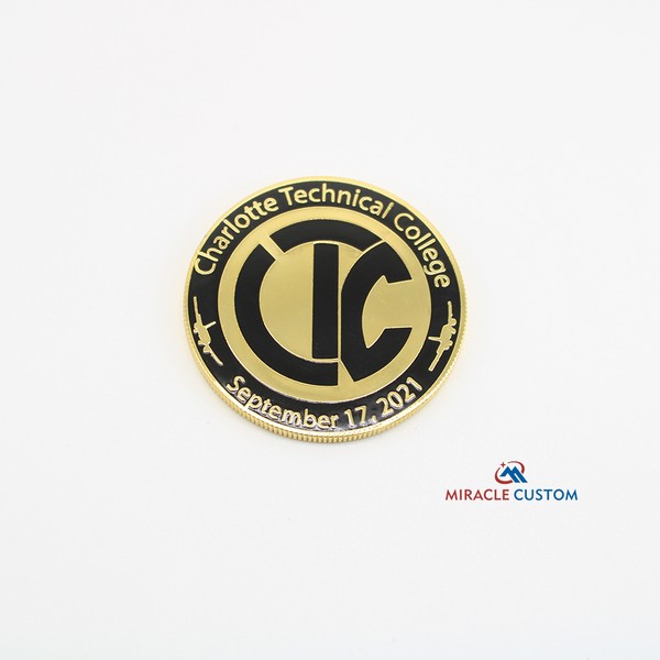 custom police challenge coins with enamel colors