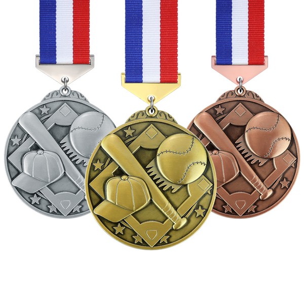 custom marathon finisher medals with printed ribbons